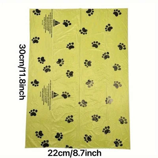 Dog Poop Bags Non-Stick Dog Waste Bags for Dogs Cats Outdoor Home Clean Refill Garbage Bag Pet Supplies 15 Bags/Roll
