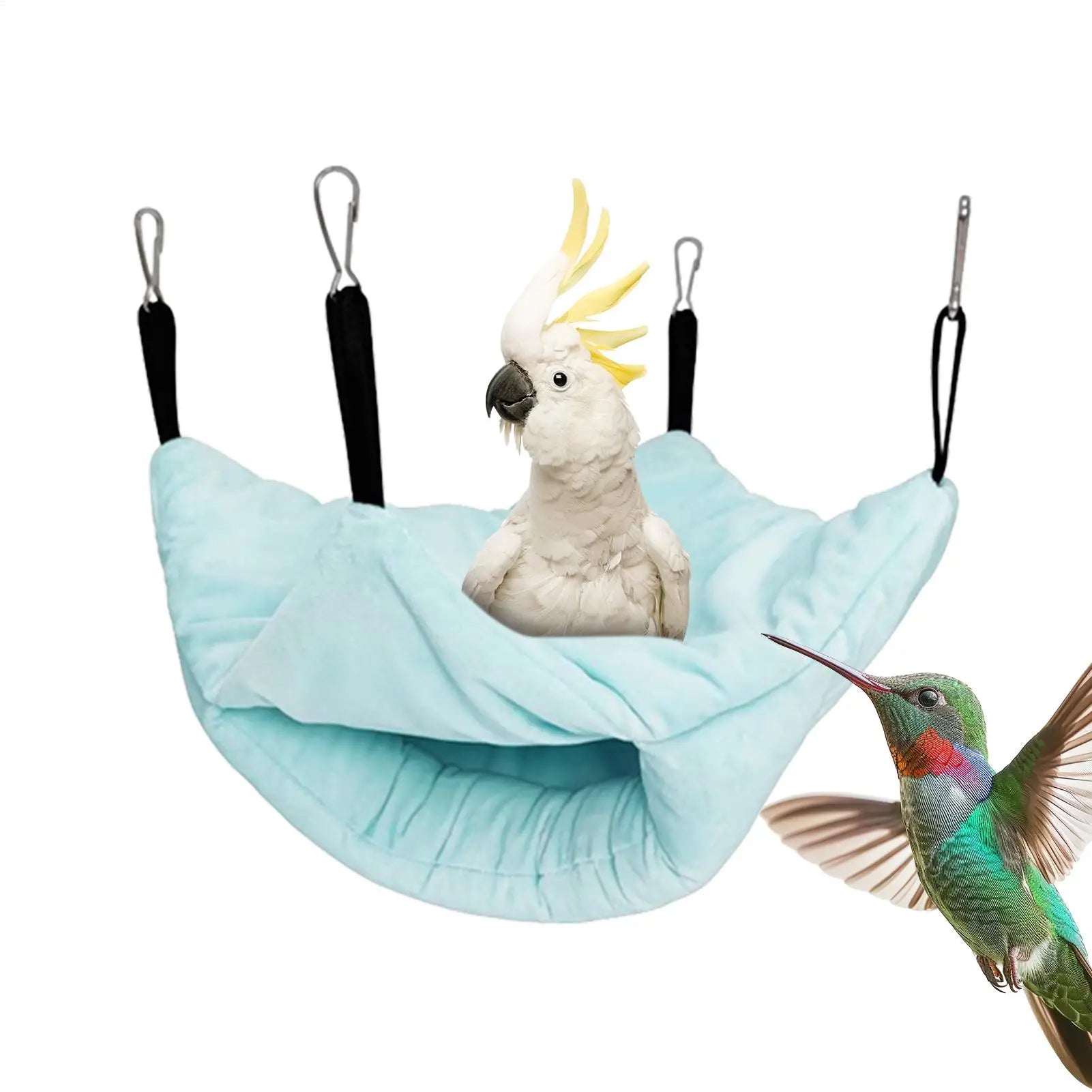 Parrot Warm Bed Double-Layered Winter Warm Bird Bed Parakeet Cage Accessories For Outdoor Indoor Playing Feeding Sleeping