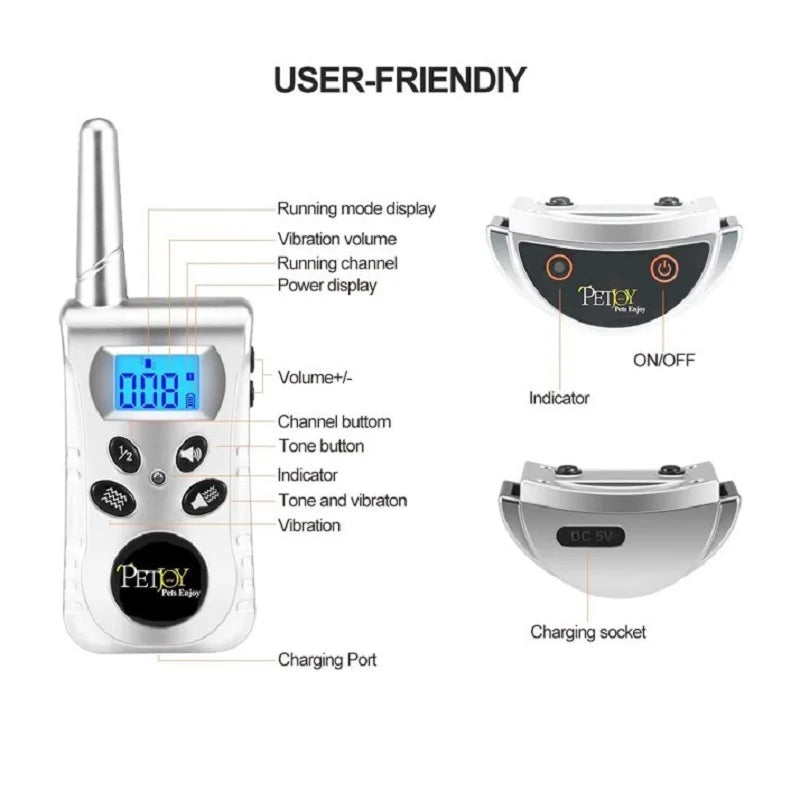 Cat Training Collar,Cat Anti Meow Collar,No Shock Bark Collar,Vibration Collar for Deaf Dogs,Beep Vibration Mode IPX7 Waterproof