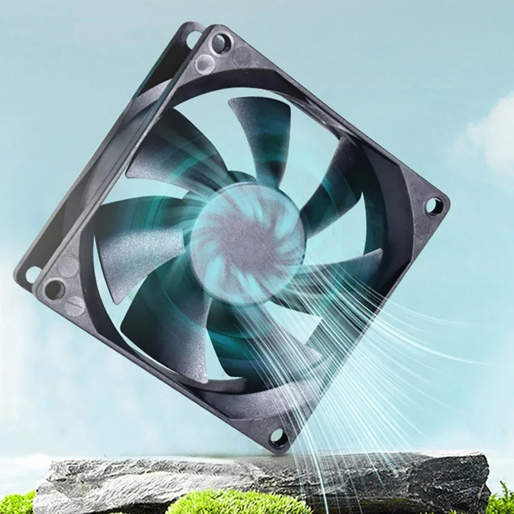 Aquarium Fish Tank Cooling Fan 220V 135°Rotation Automatic Temperature Control Heat Dissipation Cooling Fan 2/3/4/5/6 Head