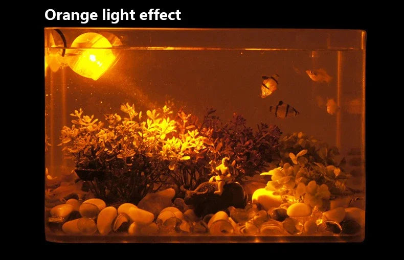 LED Aquarium Spotlight Saving Power But High Brightness Seven Gradient Night Light Various Angles Exposure USB Waterproof Diving