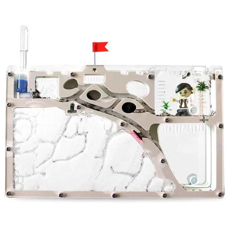 Funny Ant Castle with Sand Ant Nest Home Children Educational Bio Art Ant Farm Underground Ecology Castle Ant Cage Insects Box