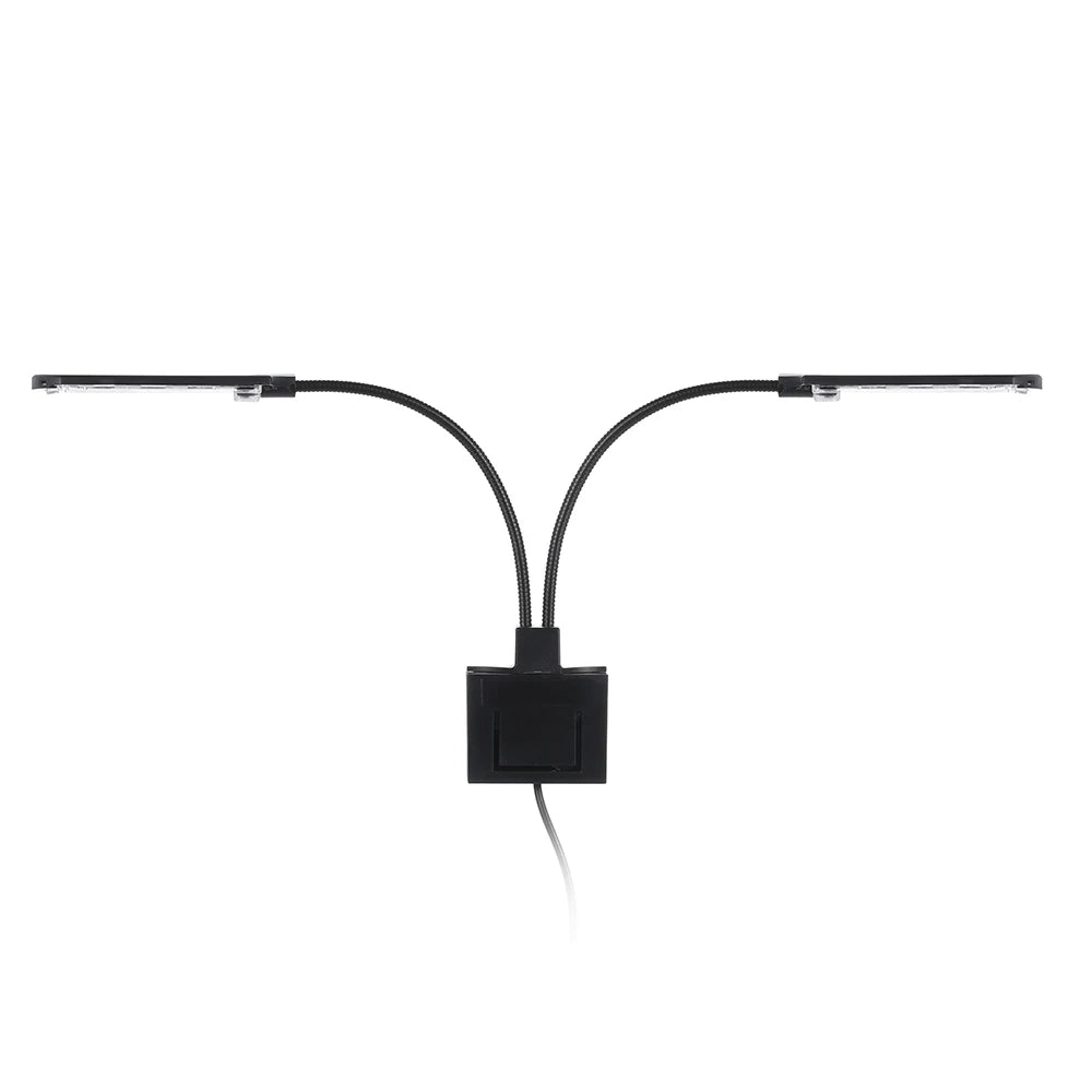 AC220V 10W 32 LED Dual-end Aquarium Light Fish Jar Lamp Flexible Bendable Illumination Angle White Portable