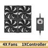 12cm High Speed Large Air Volume 3000 RPM Btc Mining Machine Workstation Cabinet 12v Fan Server Case Cooling System Fan Kit