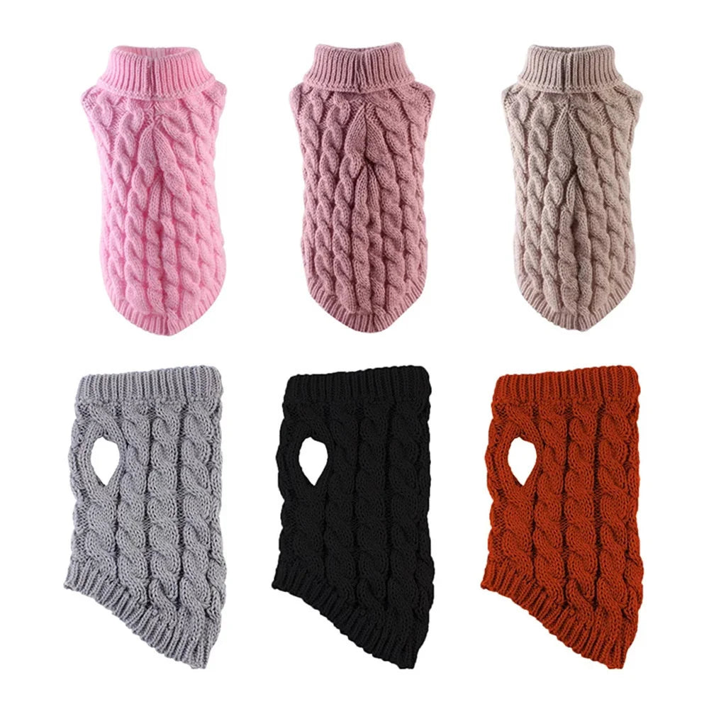 Warm Knitted Sphynx Cat Sweater Winter Pet Clothes for Cats mascotas Clothing Katten Kedi Kitten Puppy Pullovers ropa para gatos - Play Paws Toys