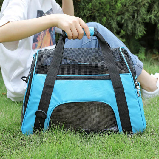 Cat Bags Portable Dog Carrier Bag Mesh Breathable Pet Puppy Travel Bags for Small Dogs Foldable Cats Handbag Bag Transport Bag - Play Paws Toys