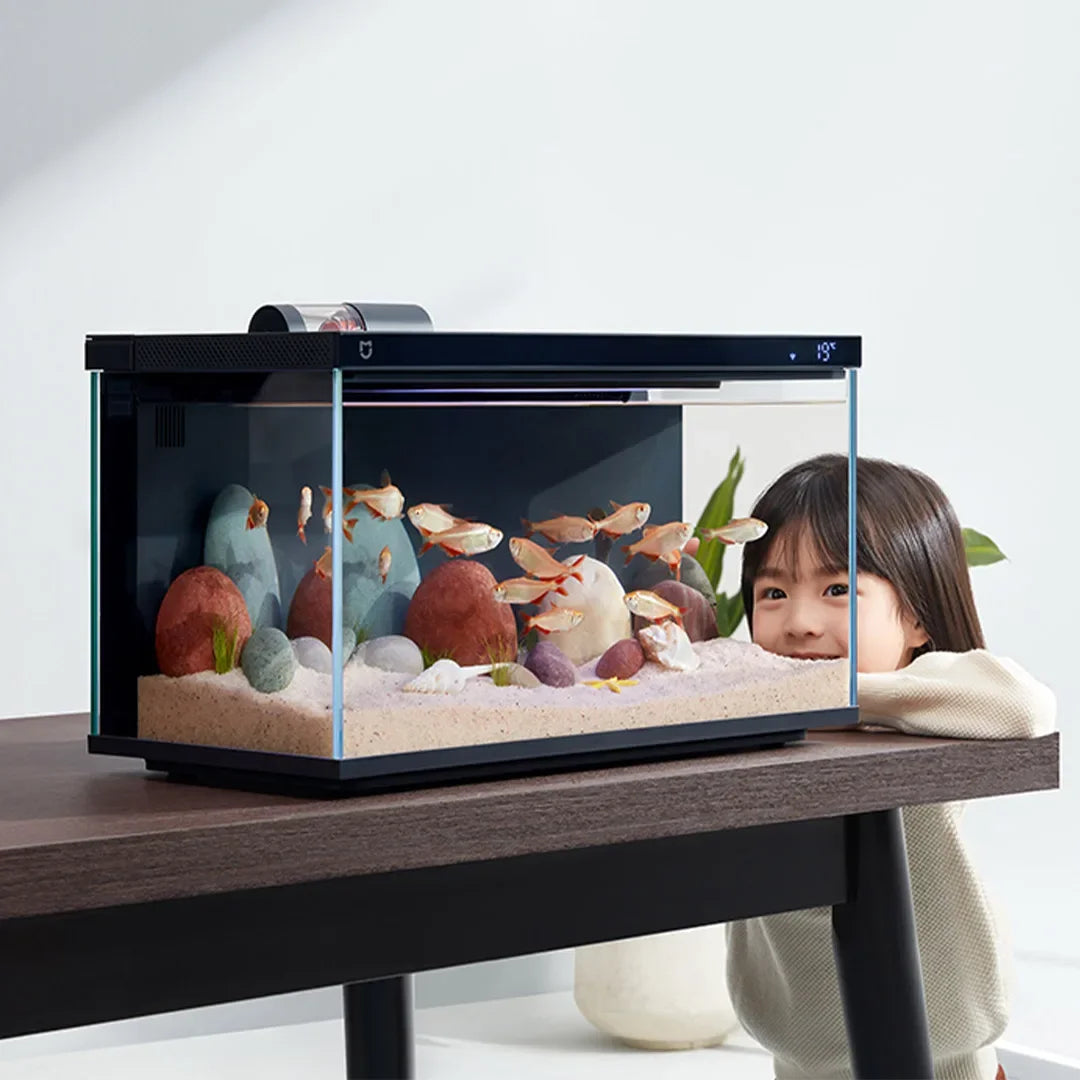Mijia Smart Fish Tank MYG100 Work with Mijia APP Mobile Controlled Remote Feeding Smart Lighting System Light Aquarium