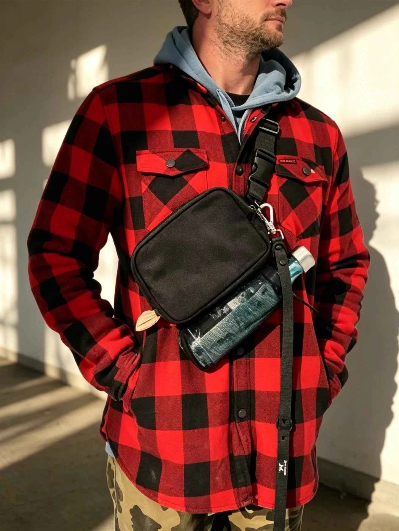 Custom Crossbody Dog Walking Fanny Pack, Adjustable Waist Belt, Daily Waist Bag With Poop Bag Dispenser,