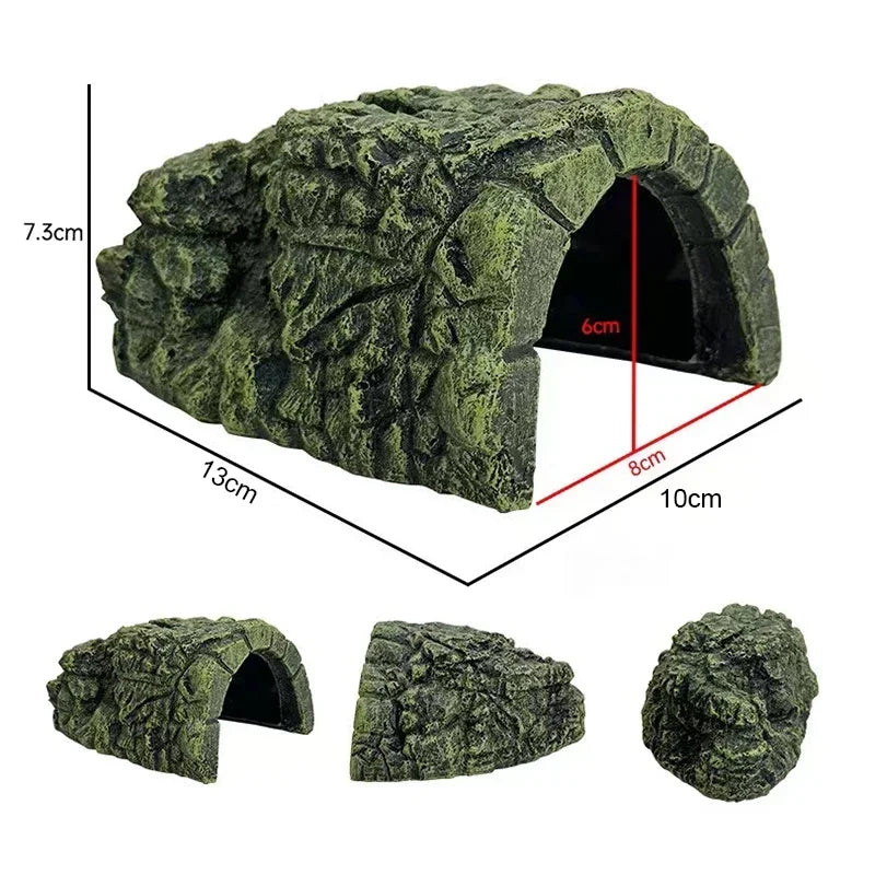 New Aquarium Decoration Resin Aquatic Fish Tank Ornament Decor Artificial Reptile Terrarium Turtle Accessories