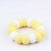 50pcs Elastic Plush Pom Ball Pet Collar Rainbow Flower Hair Decoration Dog Bowtie Necklace Pet Cat Bow Dog Grooming Accessories