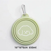 Dog Pet Folding Silicone Bowls 350ml/650ml Outdoor Travel Foldable Portable Cat Food Water Container Feeding Tray Bowls