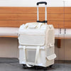 Double Layer Breathable Pet Carrier with Wheels Foldable Outdoor Travel Cat Trolley Case for Two Cats Portable Pet Trolley bag - Play Paws Toys