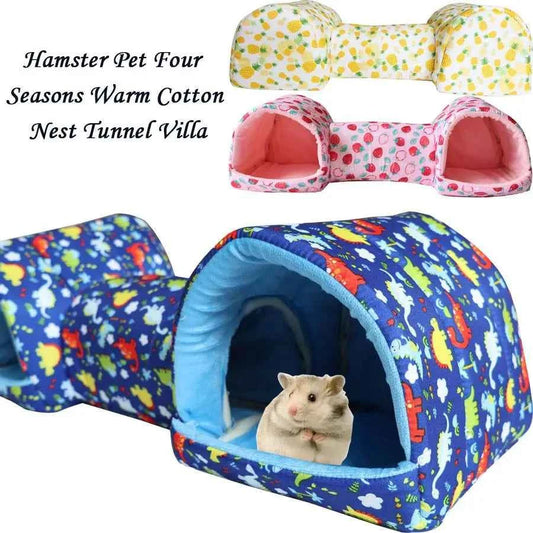 Hamster Rodents Hideaway Toy Gerbil Bed Hideouts Pet Tunnel Cave for Ferrets Hamster Guinea Pigs Sleeping Hideaway Tube F5K3