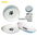 Oitabi 3PCS No Spill Cat Bowls Sets, Cat Food Bowl, Anti Whisker Fatigue Ceramic Cat Dishes Set, Shallow Wide Kitten Plates - Play Paws Toys