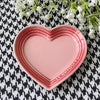 Ceramic Cat Bowl Extra Heart-Shaped Wide Anti Vomiting Stress Free Design12cm Durable Ceramic Pet Bowl for Small Cats Dogs