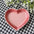 Ceramic Cat Bowl Extra Heart-Shaped Wide Anti Vomiting Stress Free Design12cm Durable Ceramic Pet Bowl for Small Cats Dogs