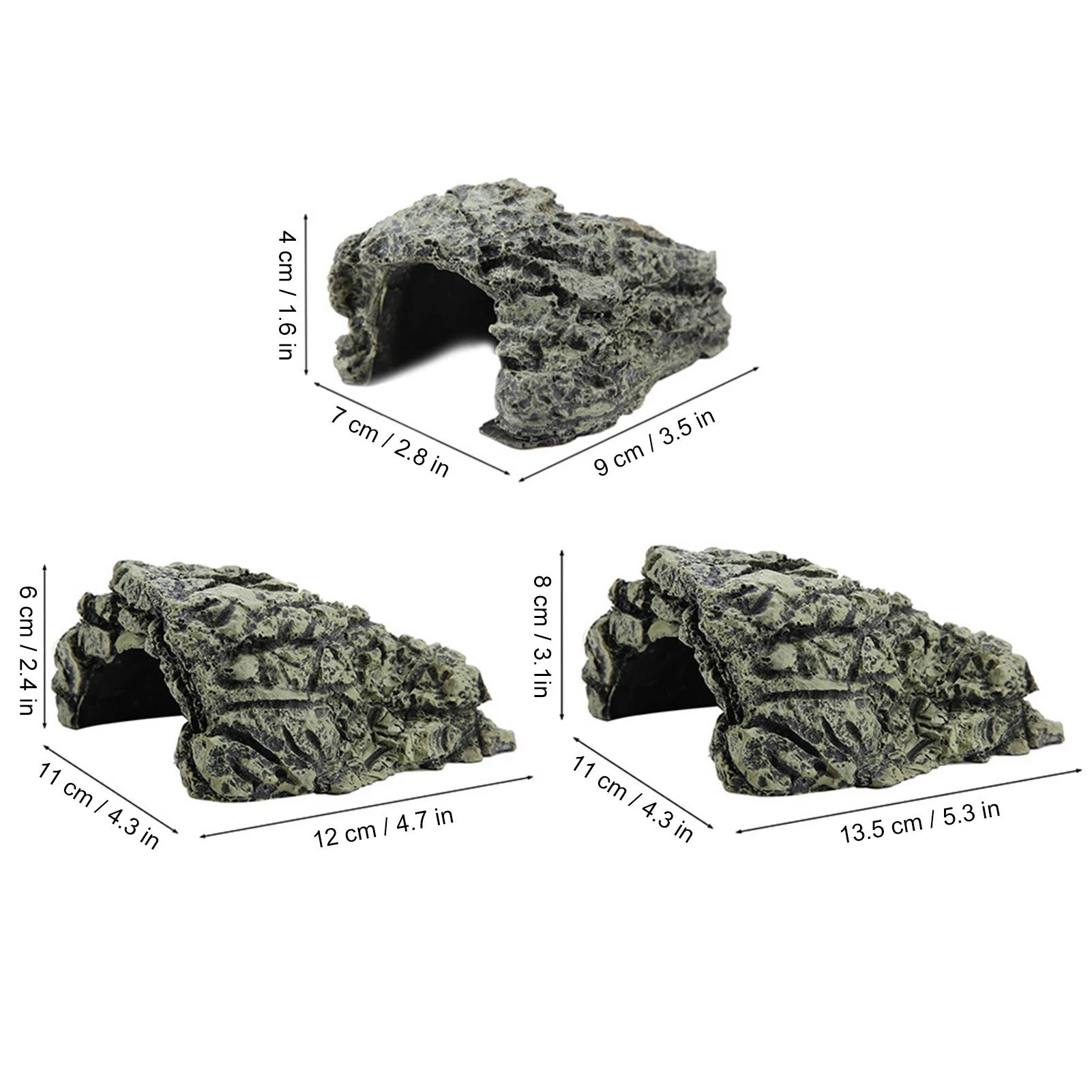 Turtle Basking Cave Fish Hiding Cave Aquarium Turtle Reptile Basking Hide Habitat Decoration Ornament Reptile Hiding Habitat