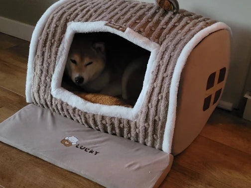 winter Dog Kennel Warm Dog House Mat Detachable Washable Dogs Bed Nest Deep Sleep Tent for Medium Large Dogs House dog Supplies