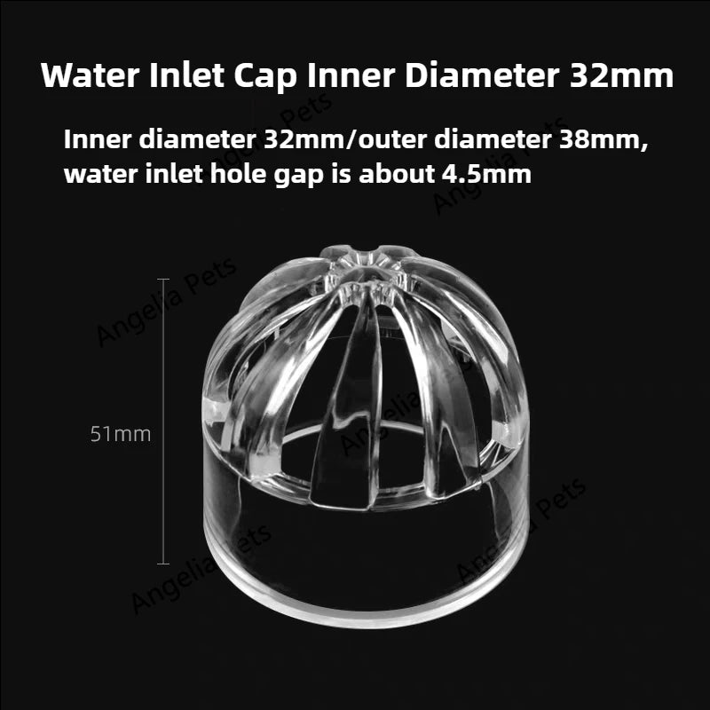 Transparent Fish Tank Water Pipe Acrylic Tube Fittings Elbow Joint Duck Bill Water Outlet Aquarium Accessries Rain Shower Outlet