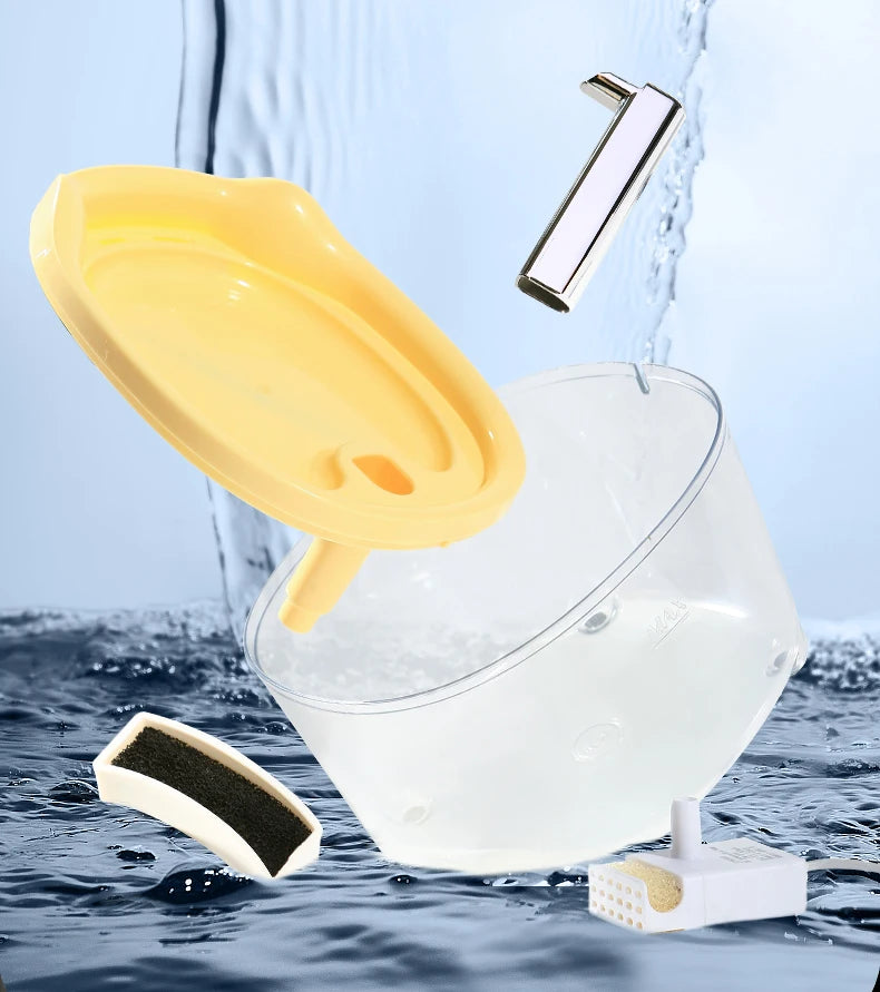 Automatic Cat Water Fountain with Filter | Silent Circulating Pet Water Dispenser | Anti-Dry Burning