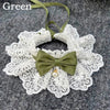 Lace Bowknot Pearl Collar Cat Dog Neckerchief Pet Cats Kitten Dog Puppy String Bib Necklace Necktie Neck Strap Scarf Accessories