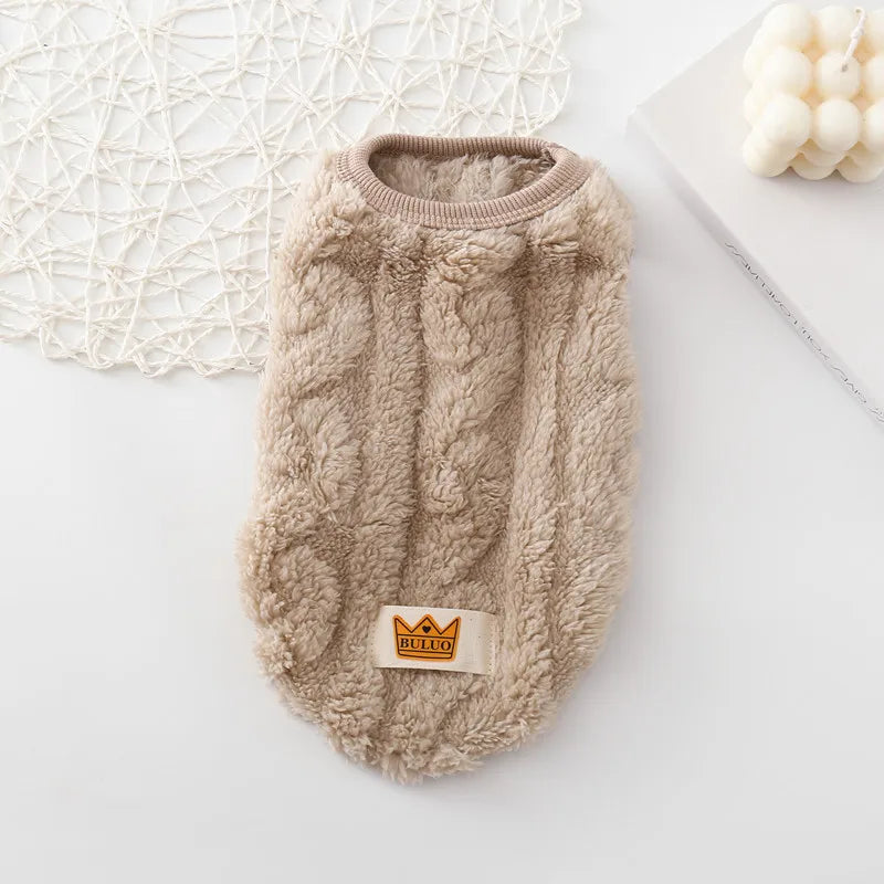Sweater for Cat Warm Puppy Hoodie Cute Dog Sweaters for Small Dogs Chihuahua Knit Sleeves Puppy Winter Fleece Harness Clothes - Play Paws Toys