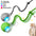 Cat Interactive Ball Toys Automatic Rolling Ball Faux Tail Rechargeable Smart Pet Electric Toy Dog Cat Training Imitate Mouse