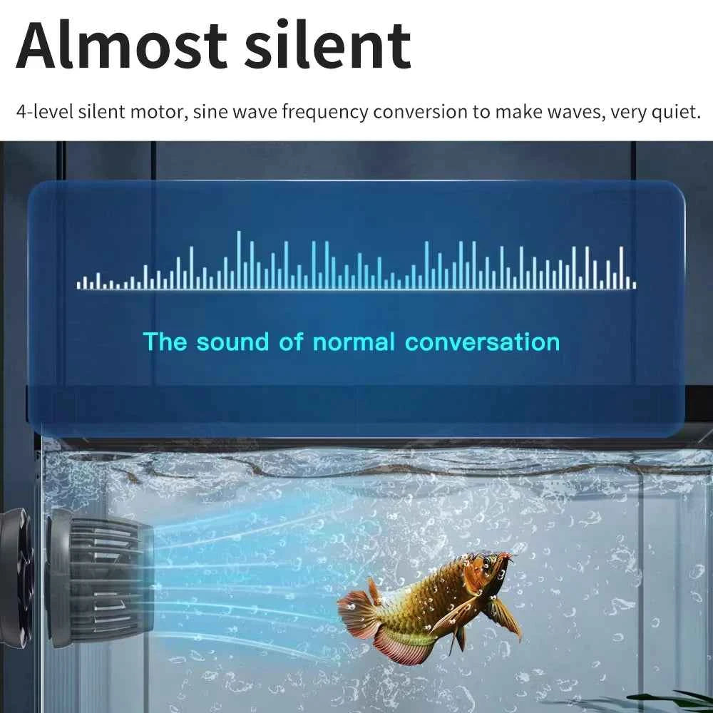 Jebao Jecod New Smart Bluetooth App Control Cordless Freshwater Saltwater Fish Tank DMP-10/20/30/40 Aquarium Wavemaker Pump