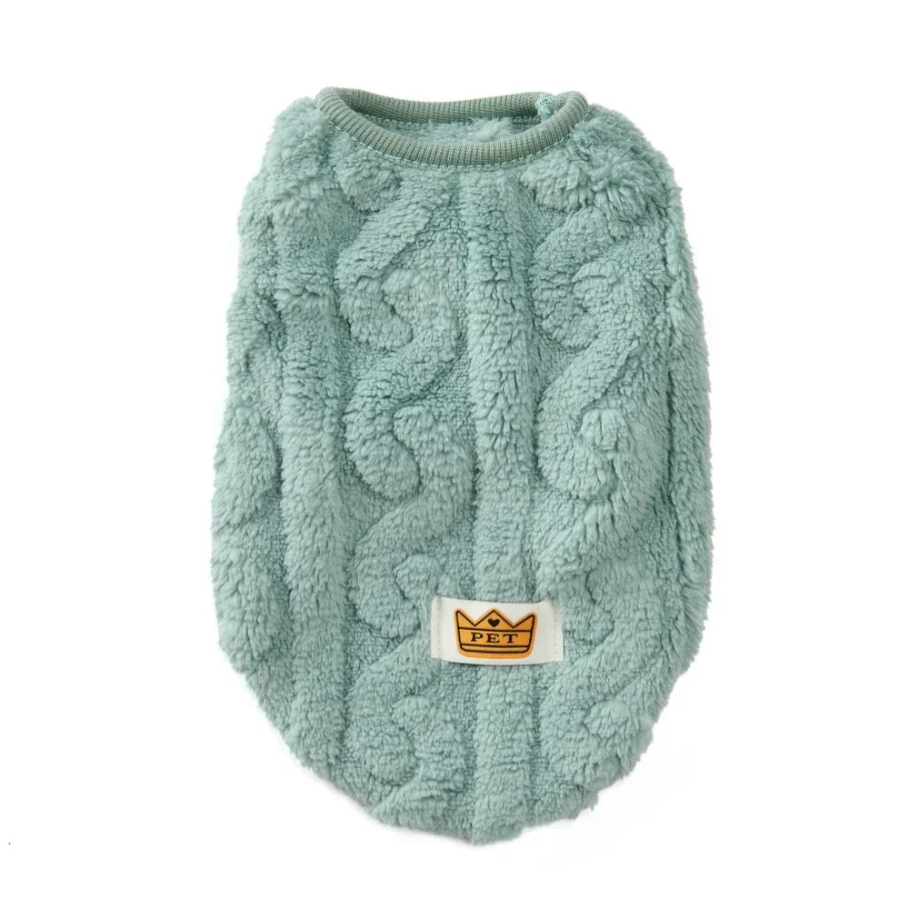 Soft Fleece Dog Clothes For Small Dogs Cats Sweater Autumn Winter Warm Puppy Vest Apparel French Bulldog Yorkshire Pet Costume