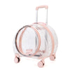 Transparent Pet Travel Carrier Portable Trolley Suitcase for Cats & Small Dogs Durable Pet Transport Case Professional Pet Cart - Play Paws Toys