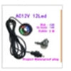 MEMEOKON Aquarium Light LED Circle Lights with Hole for Underwater Fountain Pump Fish Tank Lighting Swimming Pool Decoration