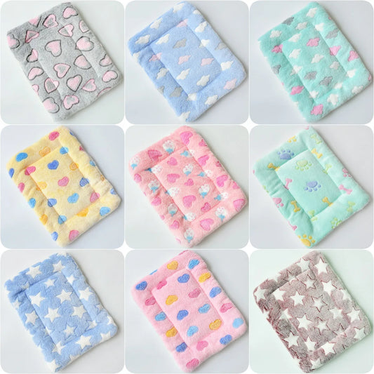 Thickened Pet Soft Fleece Pad Pet Blanket Bed Mat for Puppy Dog Cat Sofa Cushion Keep Warm Sleeping Cover Cushion Home Rug Kot - Play Paws Toys