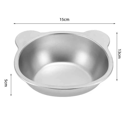 Tilted Cat Bowl Stainless Steel Cat Food Bowls with Metal Stand Food and Water Dish for Cats Kitten Puppies Feeders Cat Supplies