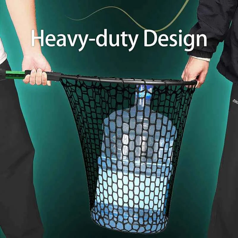 WEIHE 1pcs folding net 16# aluminum alloy net rod silicone net pocket telescopic net stream