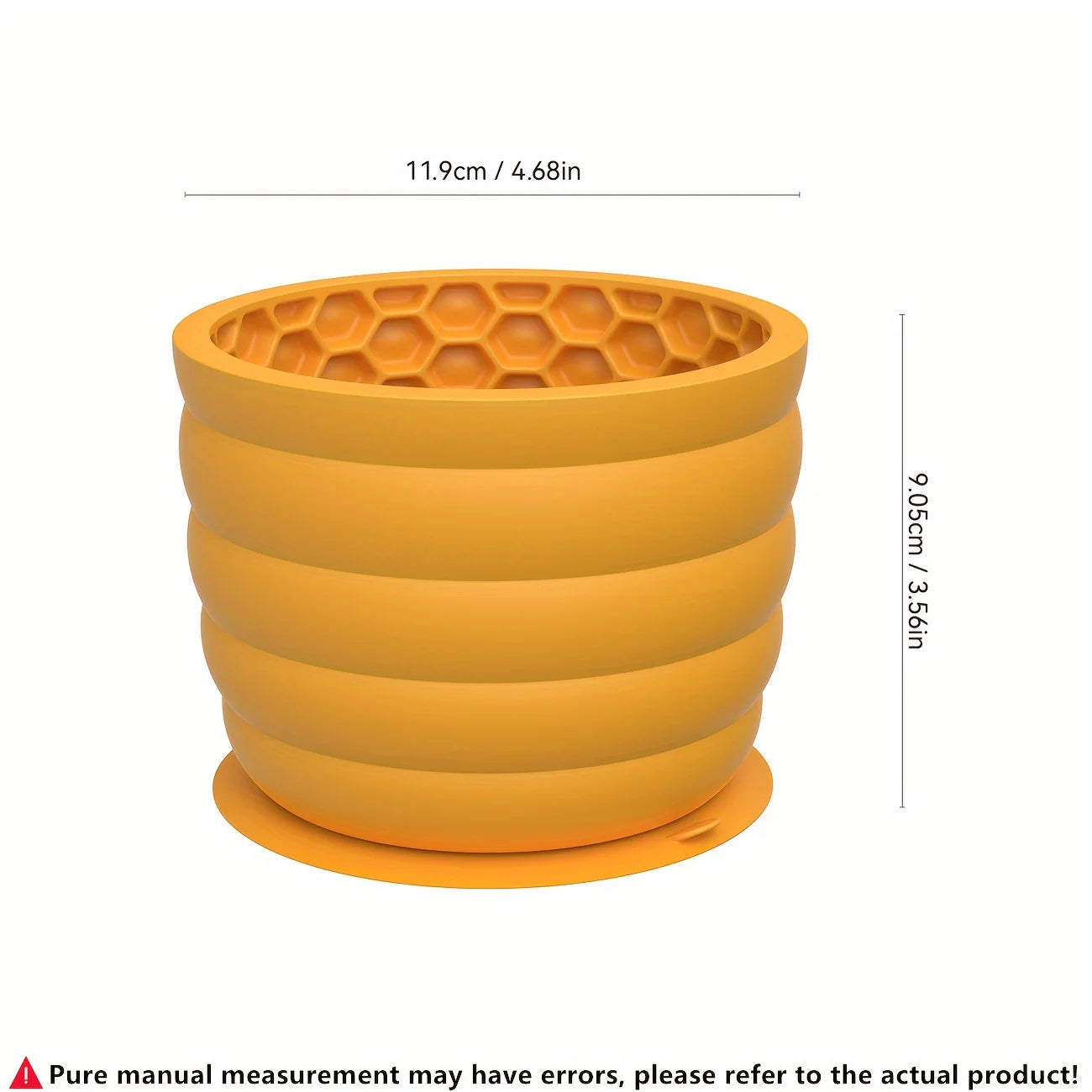 Silicone Slow Feeder Dog Bowl Cup - Anti-Slip Distraction Design for Small To Medium Breeds - Promotes Healthy Digestion