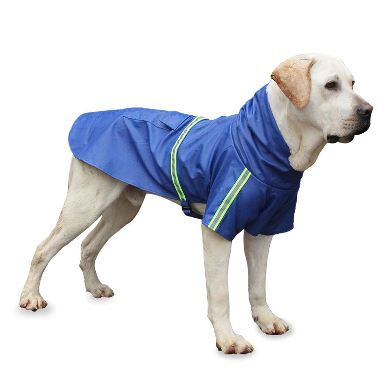 Waterproof Large Dog Raincoat Corgi Cloak Style Puppy Dog Clothes Reflective Pet Windproof Rainproof Hooded Raincoat for Dog