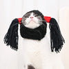 Dogs Cats Hair Hat Funny Pet Wigs Cosplay Props Costumes Head Accessories for Halloowen Christmas Gift