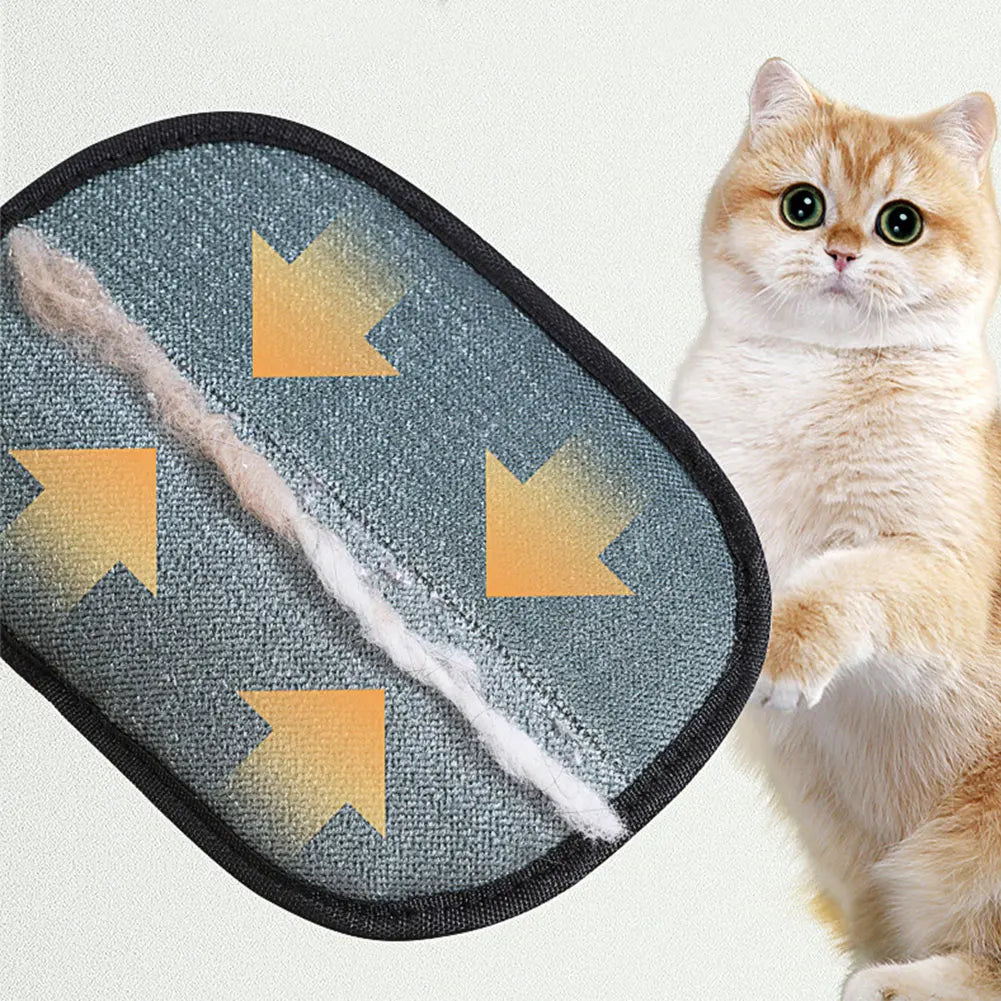 Pet Grooming Gloves Hair Remover Brush Pet Hair Remover Gloves for Dog Cat Rabbit with Long/Short/Curly Hair