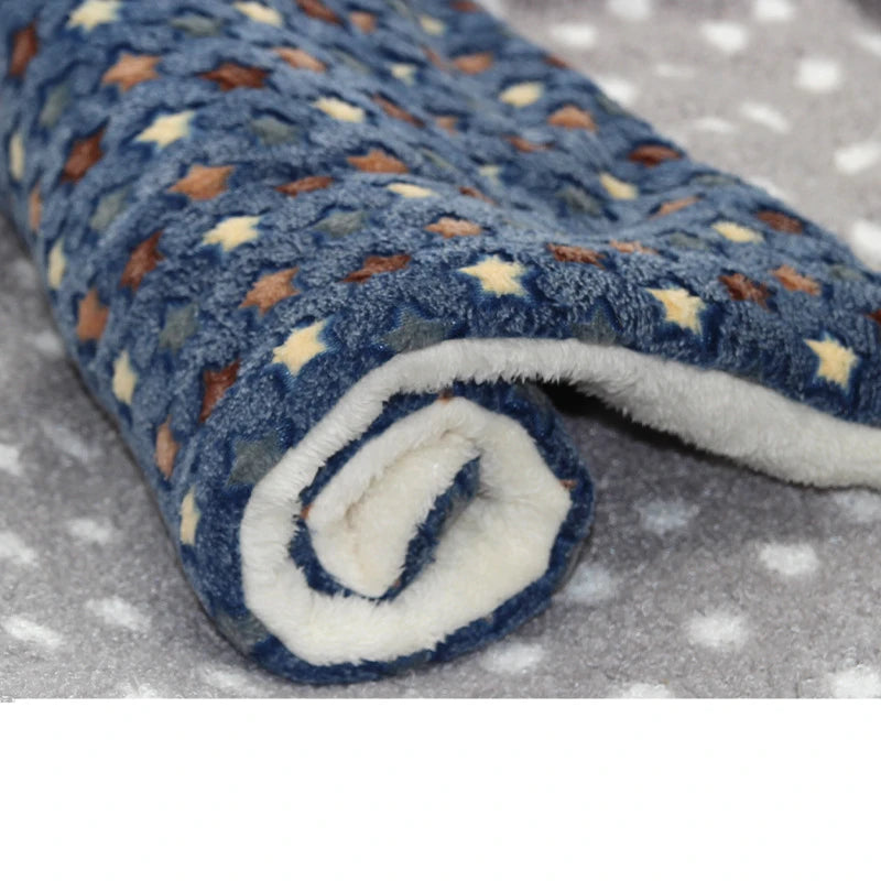 Large Size Flannel Dog Bed Thicken Cat Bed Sleeping Mat Dog Mat Blanket For Puppy Kitten Dog Bed Rug for Small Medium Large Dog - Play Paws Toys