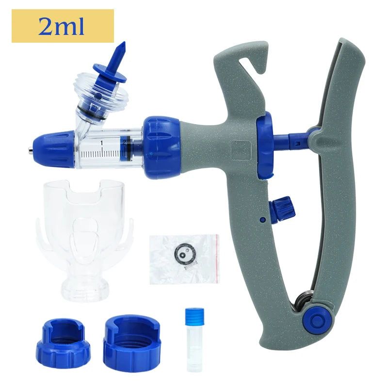 1-10ml Automatic Veterinary Continuous Syringe Animal Injection Adjustable Vaccine for Livestock Pig Cattle Sheep Chicken