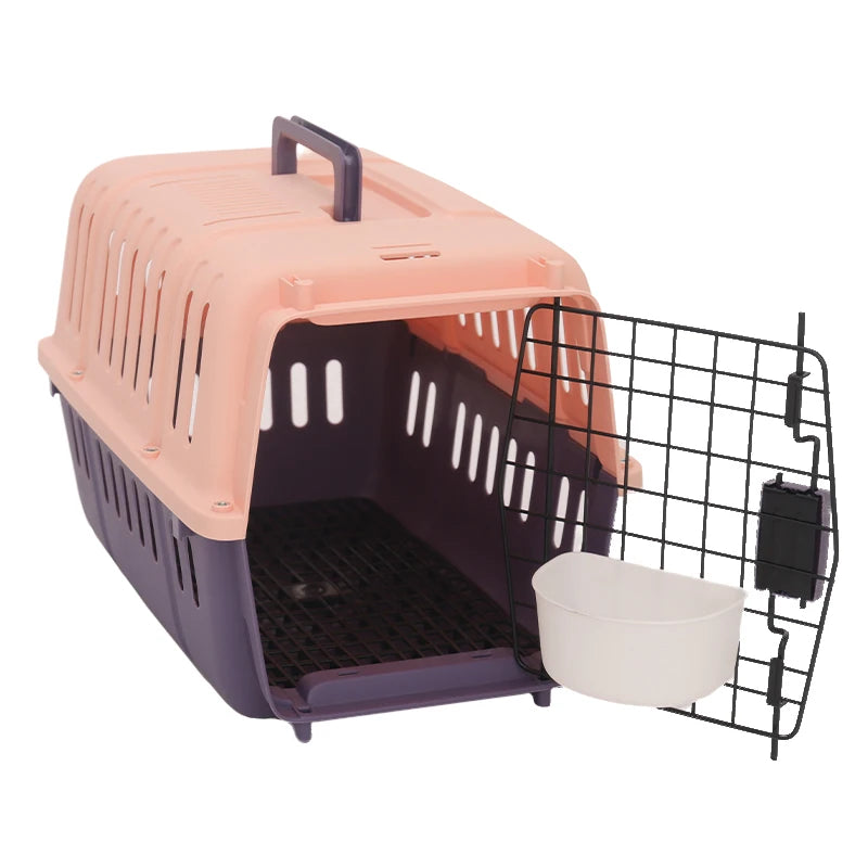HOOPRT Pet United Airlines Air Box Can Be Shipped Box Cat Out Portable Car Dog Crate Small Dog Air Transportation Cat Cage - Play Paws Toys