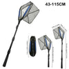 Triangle Fishing Landing Net with Telescoping Pole Handle Easy Catching or Releasing Fishing net for Fly Trout Carp Course Sea