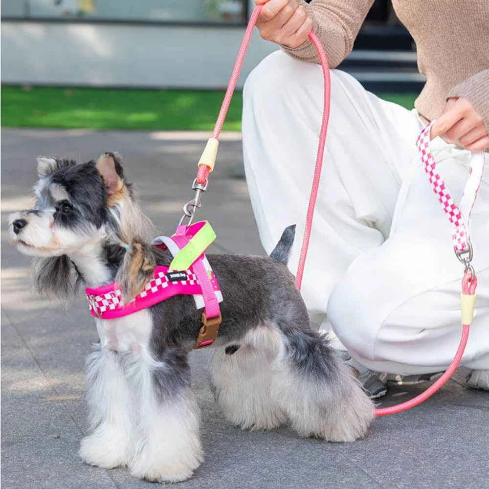 Small Dog Harness, Saddle Style No Pull Adjustable for  Puppy  Pet Chest for dog Breathable  Walking dog supplies s