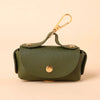 Portable Dog Waste Bag Dispenser With Leather Clip - Durable Polyester