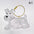 Clear Pet Hair Memorial Keepsake Capsule Dog Fur Container DIY Pendant Keychain Decor Animal Lovers Home Display Gift Idea