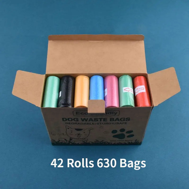 Pet Biodegradable Trash Bag 36-42 Rolls Dog Poop Bags Bulk  cented Poo Bag Degradable Cat Waste Bags Dog Poop Dispenser