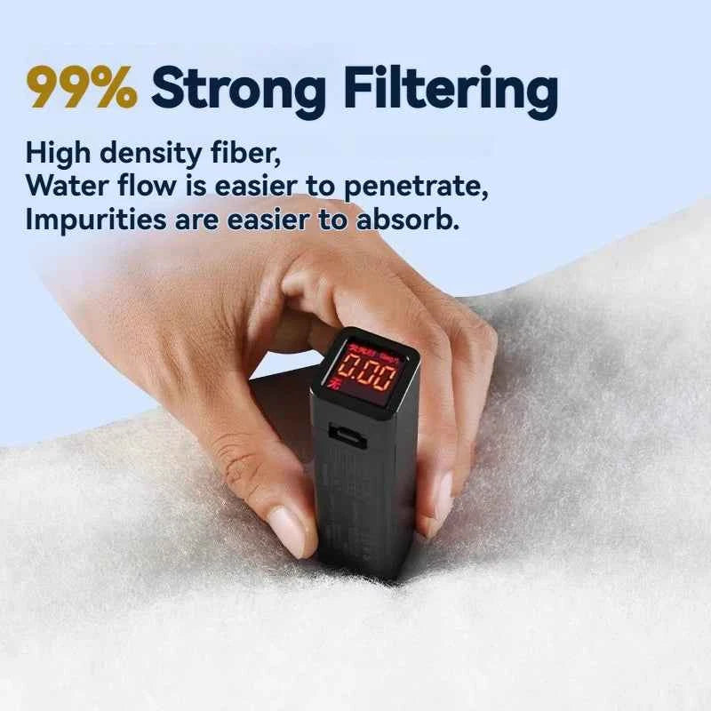 Bionic Cashmere Aquarium Filter Floss - Phenol-Free, Hand-Tearable for Fresh & Saltwater Tank, 100g/250g