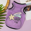 Pet Summer Tshirt Cute Cartoon Prints Vest Cats & Dogs Lightweight Mesh Breathable Clothes  Outdoor Pets Clothing