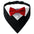 Sucado Bow Tie Dog Collar Tuxedo Bandana Adjustable Formal Puppy Triangle Neck Wear for Wedding Birthday Dress-up Cosplay Party