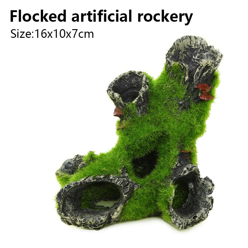 Resin Breeding Hiding Cave Simulation Shrimp Cave House Decorative Props Tree House Shelter Crafts Arts for Aquarium Landscaping